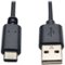 Tripp Lite - 6' USB Type C-to-USB Type A Cable - Black-Front_Standard