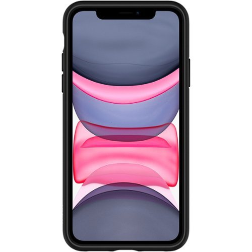 Spigen - Core Armor Case for Apple® iPhone® 11 - Matte Black-Angle_Standard 