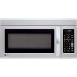LG - 1.8 Cu. Ft. Over-the-Range Microwave with Sensor Cooking - Stainless steel - Front_Standard