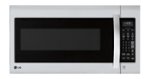 LG - 2.0 Cu. Ft. Over-the-Range Microwave with Sensor Cooking - Stainless steel - Front_Standard