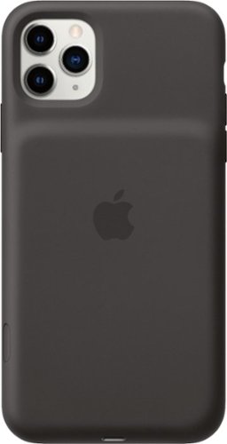 Apple - Geek Squad Certified Refurbished iPhone 11 Pro Max Smart Battery Case - Black