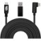 CASEMATIX - 13’ Charge-And-Sync Cable For PC Gaming On Meta Quest 3S, 3, 2 and Pro VR Headset - Black-Front_Standard