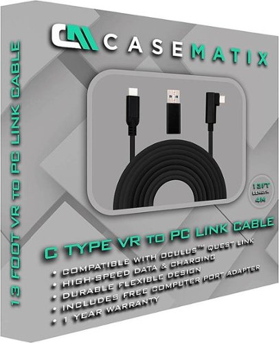 CASEMATIX 13' Charge-And-Sync Cable For PC Gaming On Meta Quest 3, 2 and  Pro VR Headset Black OLINK-4M - Best Buy