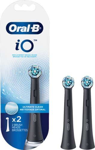 Oral-B iO Series Ultimate Clean Replacement Brush Head for Oral-B iO Series Electric Toothbrushes (2-Count) - Black WORLDWIDE DELIVERY