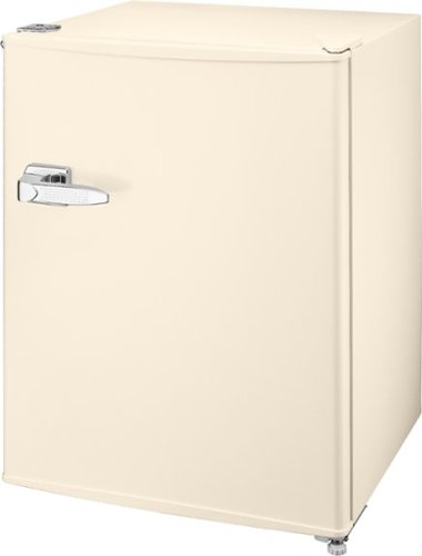 Insignia™ - Retro 2.2 cu. ft. Mini Fridge - Creamy Vanilla-Front_Standard 