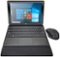 Hyundai - Koral Pro 10M4 - 10.1" - Tablet With Keyboard and Mouse - 4GB RAM - 64GB Storage - Windows 10 - Black-Front_Standard