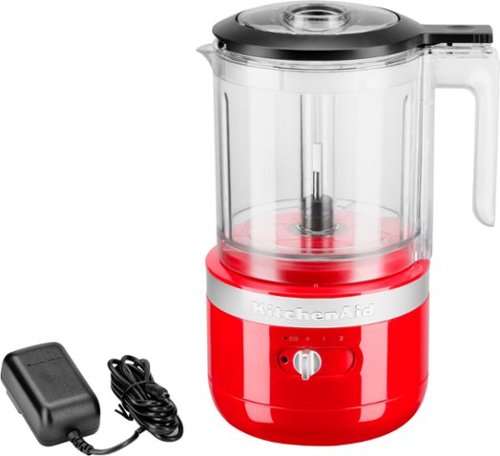 KitchenAid - 5 Cup Cordless Rechargeable Chopper - Passion Red