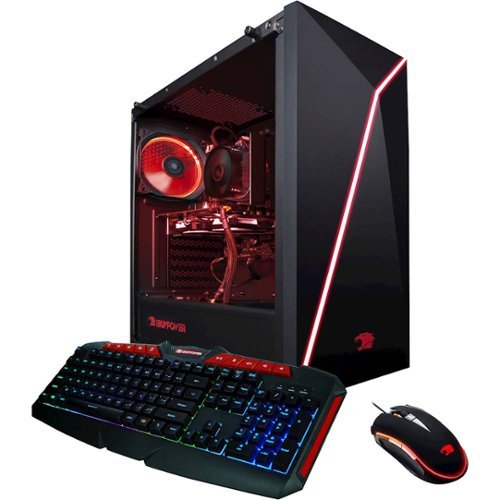  iBUYPOWER - Gaming Desktop - AMD Ryzen 3 3100 - 8GB Memory - AMD Radeon RX 560 - 1TB HDD + 120GB SSD - Black