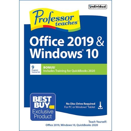 Individual Software - Professor Teaches Office 2019 and Windows 10 Plus QuickBooks 2020 - Windows [Digital]