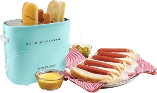 Nostalgia - Hot Dog Toaster - Aqua