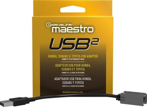 Maestro Male USB-A to Female Molex Adapter Cable for Select Honda, Subaru, Scion, and Toyota Vehicles - Black WORLDWIDE DELIVERY
