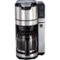 Hamilton Beach - 12-Cup Coffee Maker with Integrated Coffee Grinder - Black/Stainless-Front_Standard