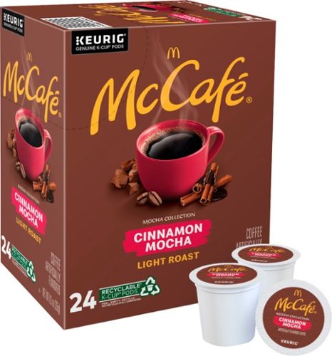 McCafe - Cinnamon Mocha, Single Serve Coffee Keurig K-Cup Pods, Flavored Coffee, 24 Count