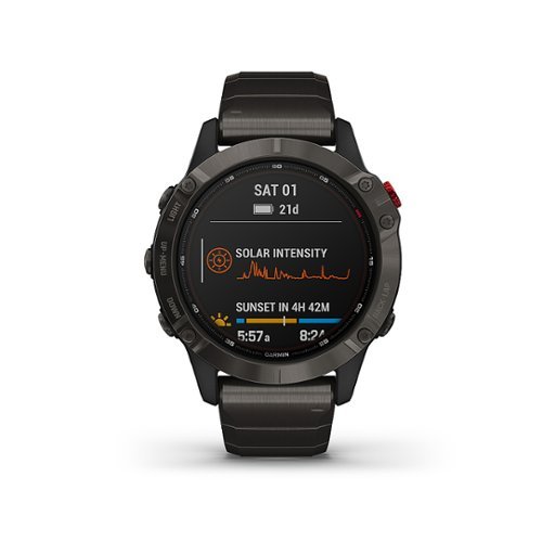 Garmin fēnix 6 Pro Solar GPS Smartwatch 47mm Stainless Steel - Titanium Carbon Gray DLC HOW TO BUY