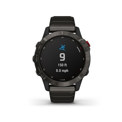 Garmin fēnix 6 Pro Solar GPS Smartwatch 47mm Stainless Steel - Titanium Carbon Gray DLC WHERE TO BUY