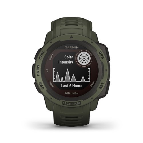 Garmin - Instinct Solar Tactical GPS Smartwatch 33mm Fiber-Reinforced Polymer - Moss