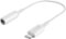 Anker - 3.5mm Female Audio Adapter with Lightning Connector - White-Front_Standard