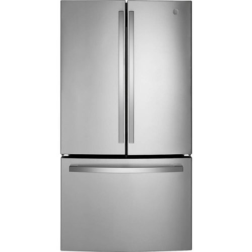 GE - 27.0 Cu. Ft. French Door Refrigerator - Fingerprint resistant stainless steel