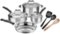 Cuisinart - 10 PC Cookware Set - Stainless Steel-Angle_Standard 