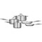 Tramontina - Gourmet Tri-Ply Clad 8-Piece Cookware Set - Stainless Steel-Angle_Standard
