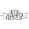 Tramontina - Gourmet Tri-Ply Clad 12-Piece Cookware Set - Stainless Steel-Angle_Standard
