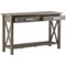 Simpli Home - Kitchener Rectangular Contemporary Wood 2-Drawer Console Table - Farmhouse Gray-Front_Standard