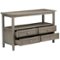 Simpli Home - Warm Shaker SOLID WOOD 48 inch Wide Transitional Console Sofa Table in Distressed Grey - Distressed Gray-Front_Standard