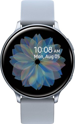 Samsung - Geek Squad Certified Refurbished Galaxy Watch Active2 Smartwatch 44mm Aluminum - Cloud Silver