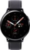 Samsung - Geek Squad Certified Refurbished Galaxy Watch Active2 Smartwatch 44mm Stainless Steel LTE (Unlocked) - Black-Front_Standard