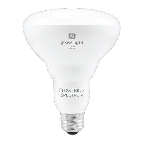 General Electric - GE Grow LED 9-Watt BR30 Indoor Plants, Red Reproductive Spectrum for Flowering and Fruiting - White-Front_Standard 