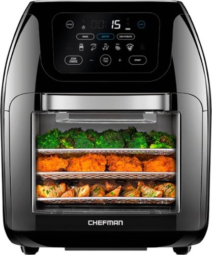 CHEFMAN - Chefman Multifunctional 10L Digital Air Fryer+  - Black