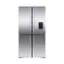 Front. Fisher & Paykel - 36-In 18.9 cu ft Freestanding Quad Door Refrigerator - Stainless Steel.