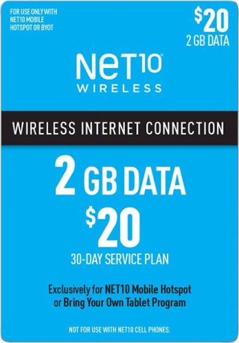 Net10 - $20 Mobile Hotspot 2GB Data Plan (Email Delivery) [Digital]