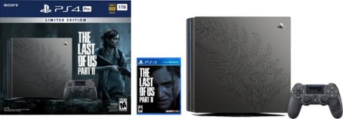 Sony - Geek Squad Certified Refurbished PlayStation 4 Pro 1TB Limited Edition The Last of Us Part ll Console Bundle - Black