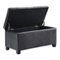 Simpli Home - Dover Rectangular Contemporary Wood/Foam Bench Ottoman With Inner Storage - Distressed Black-Front_Standard