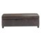 Simpli Home - Avalon Rectangular Contemporary Wood/Foam Bench Ottoman With Inner Storage - Distressed Brown-Front_Standard
