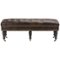 Simpli Home - Henley Traditional Bonded Leather Bench Ottoman - Distressed Brown-Front_Standard