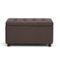 Simpli Home - Cosmopolitan Storage Ottoman - Chocolate Brown-Front_Standard