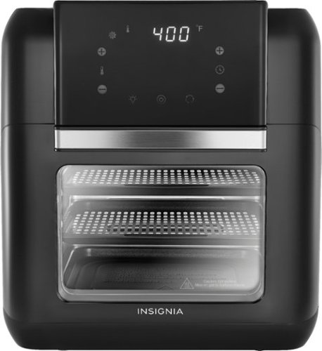 Insignia™ - 10 Qt. Digital Air Fryer Oven - Black-Left_Standard 