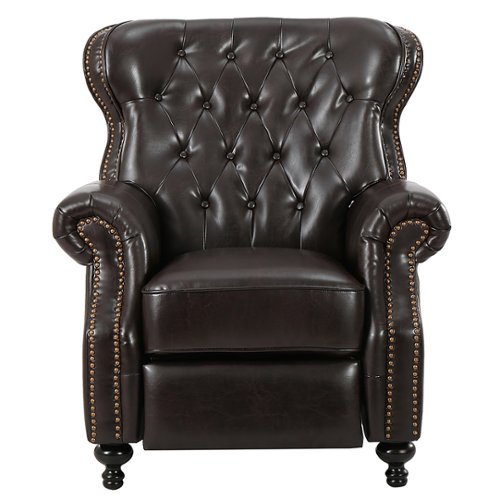Noble House - Pampa Recliner - Brown-Front_Standard 