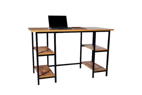 OneSpace - Camden 4 Shelf Computer Desk - Classic Oak