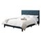 CorLiving - Nova Ridge Tufted Upholstered Bed, Full - Ocean Blue-Front_Standard