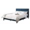 CorLiving - Bellevue Wide Panel Upholstered Bed, Queen - Ocean Blue-Front_Standard