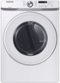 Samsung - 7.5 Cu. Ft. Stackable Electric Dryer with Sensor Dry - White-Front_Standard 