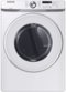 Samsung - 7.5 Cu. Ft. Stackable Electric Dryer with Sensor Dry - White-Front_Standard