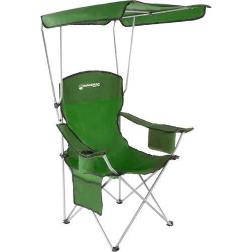 Wakeman - Camp Chair with Canopy - Green