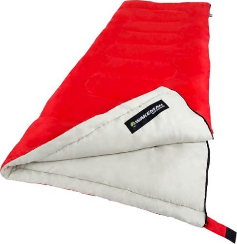 Wakeman - Adult 300G Sleeping Bag - Red