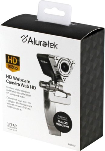 Aluratek HD 1080 Webcam with Microphone BUY IN EUROPE