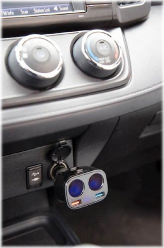 Car and Driver Car Charging Station with USB and 12V Charging Ports - Black HOW TO BUY