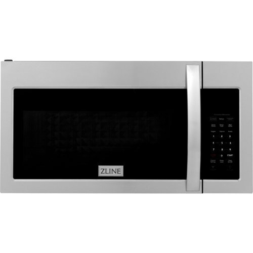 ZLINE - Over the Range Convection Microwave Oven with Modern Handle and Sensor Cooking - Stainless Steel-Front_Standard 